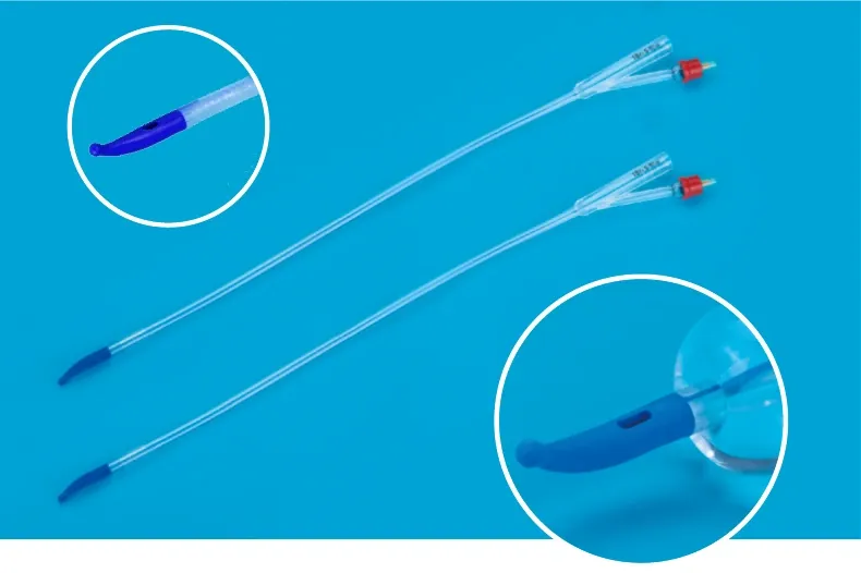 2 Way Silicone Foley Catheter with Tiemann Tip