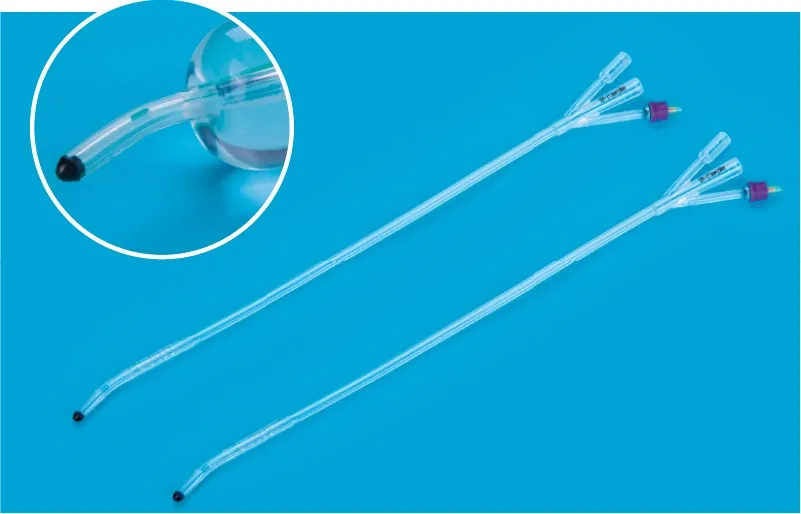 3 Way Silicone Foley Catheter with Coude Tip